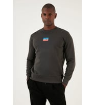 Levi's Erkek Pamuklu Regular Fit Bisiklet Yaka Sweat Erkek Sweatshirt - A2824 (Lacivert)