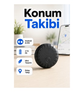 Mini Akıllı Konum Takip Cihazı – Android ve iOS Uyumlu 2 Yıl Pil Ömrü