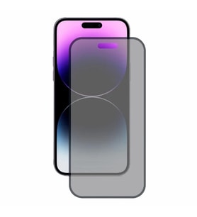 iPhone 14 Pro Max Uyumlu Privacy Ön Koruma Temperli Hayalet Cam Ekran Koruyucu (Siyah)