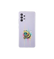 Samsung Galaxy A13 ile uyumlu Splash arı tasarımlı şeffaf silikon kılıf