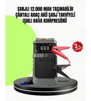4’ü 1 Arada Powerbank Özellikli Araç Akü Şarj Takviye Cihazı