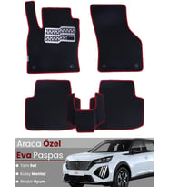 Peugeot 2008 Benzinli (2020-2025) Uyumlu EVA Paspas Tam Set–Araca Özel Kesim,Kaymaz,Kolay Montaj