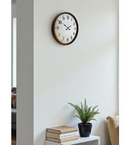 36 Cm Kahverengi Dekoratif Duvar Saati (Standart)