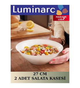 27 cm set, salata, mantı, makarna ve meyve servis kasesi, 2'li