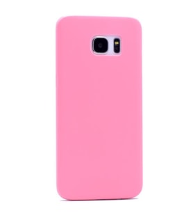 Galaxy S7 Edge ile Uyumlu Slim Cover Pembe