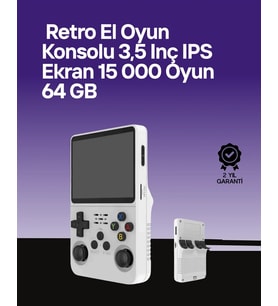 64 Gb Retro Oyun Konsolu – Çoklu Emülatör Desteği, Linux Tabanlı Açık Sistem