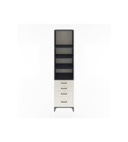 Hyperion Dolap 4 Raflı 4 Çekmeceli 60x44x243 Antrasit-Aytaşı