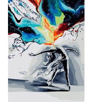 Renk Çıkışı Sayılarla Boyama Seti 40x50 cm (Tuvale Gerili)