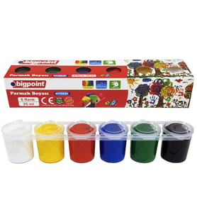 Bigpoint Parmak Boyası 6 Renk x 25 ml
