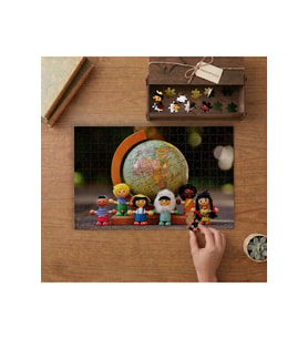 Etnoloji Farklı Toplumlar ve Dünya Tasarımı 240 parça Ahşap Puzzle Ahşap Kutuda MP07345