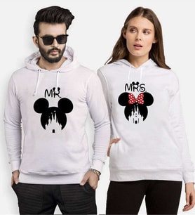 Tshirthane Mr. Mrs. Always Right. Sevgili Kombinleri Kapüşonlu Kombini (Tek Ürün Fiyatıdır.)