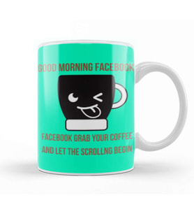 Funny Coffee Drinks Lover Gift Quote   Vintage Retro Rainbow Style Kupa Bardak Porselen