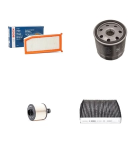 Bosch Filtre Bakım Seti Renault Captur 1.5 Dizel 2013-2019 Hava + Yağ F + Yakıt F. + Polen Sardes