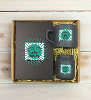 BK Gift Kişiye Özel İsimli DTF Best Friend Temalı Antrasit Defter & Kahve Fincanı & Mum Hediye Seti-1, Arkadaşa Hediye, Doğum Günü Hediyesi