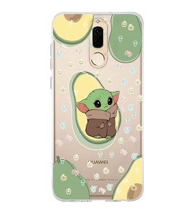 Huawei Mate 10 Lite Uyumlu Baby Yoda Desenli Şeffaf Telefon Kılıfı