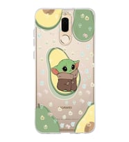 Huawei Mate 10 Lite Uyumlu Baby Yoda Desenli Şeffaf Telefon Kılıfı