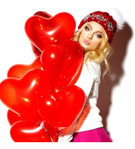 VIP KALİTE 14 ADET KALPLİ BALON KIRMIZI KALPLİ BALON KIRMIZI BALON SEVGİLİLER GÜNÜNE ÖZEL DEKOR BALON