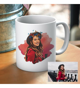 Kişiye Özel Fotoğraflı Kupa  (Beyaz)