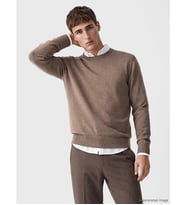 LCW Vision Kahverengi Bisiklet Yaka Erkek Triko Kazak