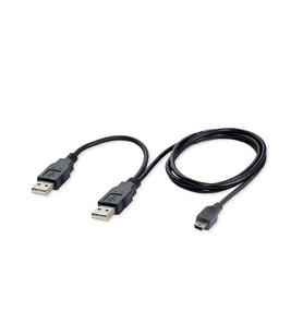 Vcom USB 2.0 to Mini 5Pin Y Kablo 30 cm