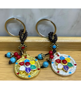 Periboia Metal Lotus Tılsımlı Şans Anahtarlık (Karışık)