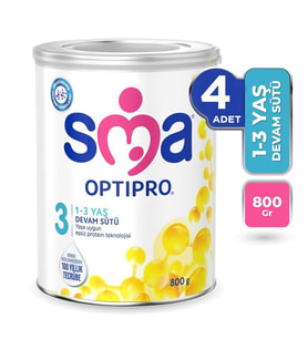 SMA Optipro 3 Bebek Maması 800 gr 4 Adet
