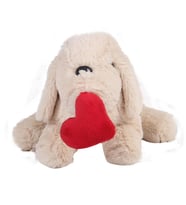 Kalpli Köpek Krem Yumoş 25 cm