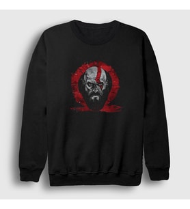 Presmono Unisex Siyah Kratos V2 God Of War Sweatshirt 405408tt