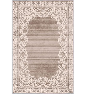 Eliana Home Baskılı, Yıkanabilir Kaymaz Taban Salon Halısı LNA1485 100x150 cm (Kahverengi)