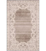 Eliana Home Baskılı, Yıkanabilir Kaymaz Taban Salon Halısı LNA1485 100x150 cm (Kahverengi)