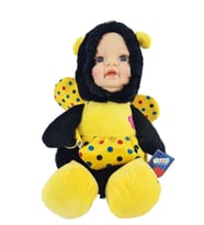 Sevimli Bebek Yüzlü Arı Peluş Oyuncak Uyku Arkadaşı 35 cm (Çok Renkli)