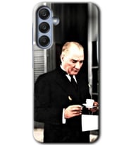 Galaxy A35 Kılıf HD Desen Baskılı Kılıf - Atatürk Türk Kahvesi