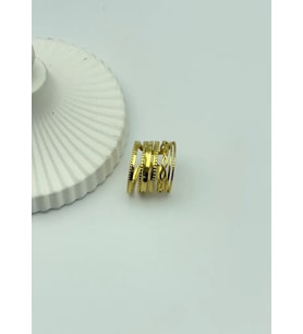Çelik Gold Ayarlanabilir Yüzük - 25yzk154