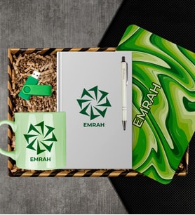 eJOYA Kişiye Özel Defter & Kalem & Kupa & Mousepad & Usb Bellek Hediye Kutusu 113061