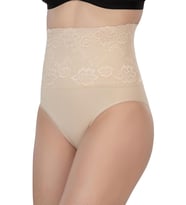 TEN MI Emay 2090 Önü Dantelli Yüksek Bel Slip Korse