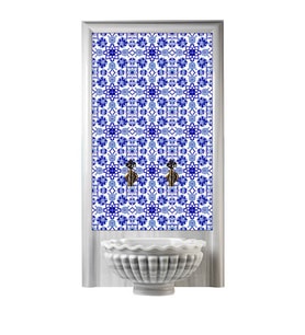 Armada Çini 60x100 Cm Ac 10 Selçuk Serigraf Türk Hamamı Pano
