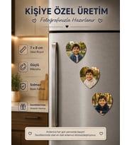 3 Kalpli Fotoğraf Magneti Erkek Çocuğuna Kişiselleştirilebilir Unutulmaz Hatıra Hediyesi