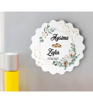 Nişan Düğün Hatırası Ahşap Magnet