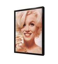 Marilyn Monroe Sarı Saçlarıyla Çerçeveli Mdf Tablo