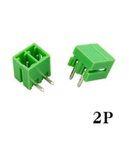 Geçmeli Klemens 2 Pin 3.81mm Erkek 90 Derece