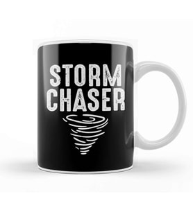 Cute Storm Chaser Severe Weather Tornado Obsessed Kupa Bardak Porselen