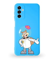 Samsung Galaxy M13 Uyumlu Lansman Kılıf Altı Kapalı İçi Kadife  Sandy Tasarımlı  Kapak (Şeffaf)