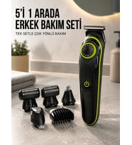 Erkek Kişisel Bakım Seti Çok Amaçlı Sakal Vücut Burun Kulak Tıraş Makinesi