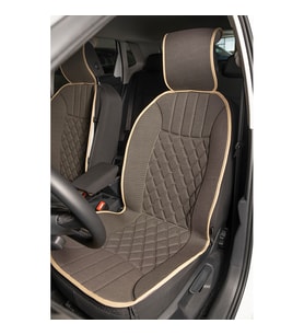 Space Elegance 2'li Koltuk Kılıfı Set Minder Koyu Bej / KLMNY533