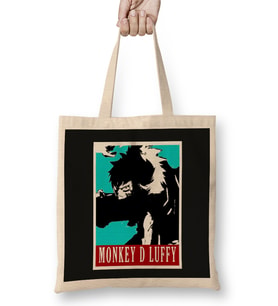 Luffy One Piece 04 Bez Çanta Uzun Saplı