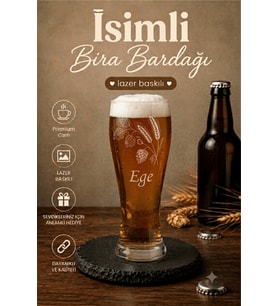 Kişiselleştirilebilir Kulplu Bardak Meşrubat Bira 500 Cc Kupa Pub