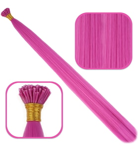 Fiber Sen Boncuk Kaynaklık Renkli / Fuşya / 100 Adet