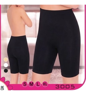 Siyah Kadın Yüksek Bel Uzun Paçalı Toparlayıcı Korse S-XL 3005