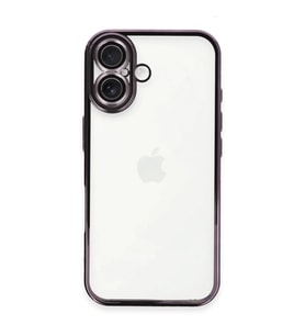 iPhone 16 Plus Kılıf Kamera Korumalı Lensli Silikon - Mor