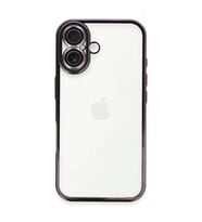 iPhone 16 Plus Kılıf Kamera Korumalı Lensli Silikon - Mor